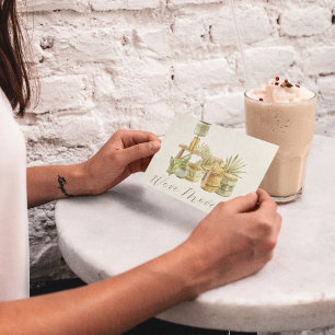 We've Moved Cozy Boho Watercolor Change of Address Postcard
