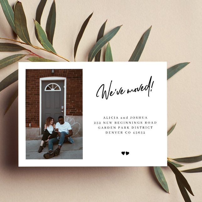 We've moved custom photo modern simple moving announcement (Creator Uploaded)