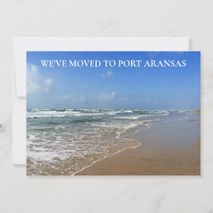 We've Moved Custom Texas Beach City Family Moving Announcement
