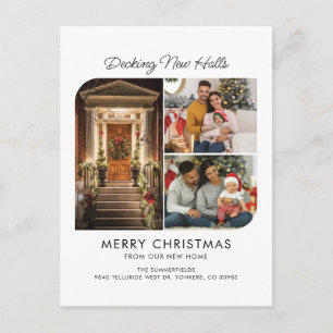 We've Moved Decking New Halls 3 Photos Moving Announcement Postcard