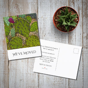 We've Moved Desert Southwest New Home Moving   Announcement Postcard