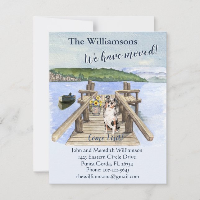 We've Moved Dog Lake Boat Mountain Dock Move    Announcement (Front)