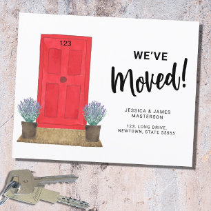 We've Moved Door Moving Announcement