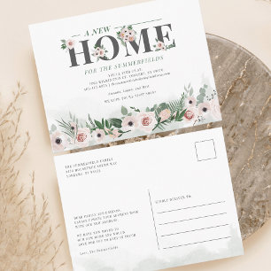 We've Moved Elegant Moving Announcement Postcard