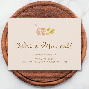 We've Moved Fall Foliage Moving Announcement