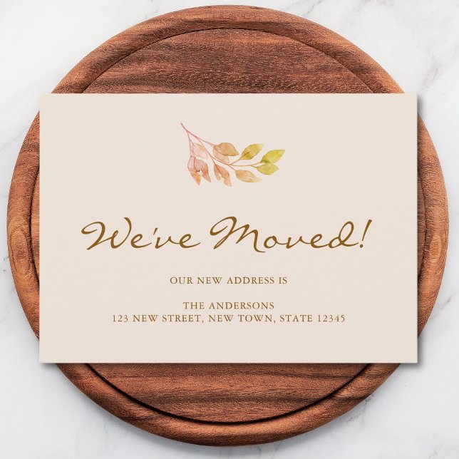 We've Moved Fall Foliage Moving Announcement (Creator Uploaded)