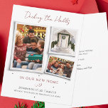 We've Moved Family Christmas Photo Collage Moving<br><div class="desc">Announce your holiday move in style and with photos greetings card. Easily replace the photos with your favorite ones by clicking the "Personalize" button. Add your own wording to suit the occasion and completely change the background,  fonts and layout when you click the "Edit this in Design Tool" button.</div>