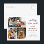 We've Moved Family Photo Collage Christmas Moving Holiday Postcard<br><div class="desc">Announce your holiday move in style and with photos greetings card. Easily replace the photos with your favorite ones by clicking the "Personalize" button. Add your own wording to suit the occasion and completely change the background,  fonts and layout when you click the "Edit this in Design Tool" button.</div>