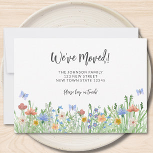 We've Moved Floral Moving Announcement