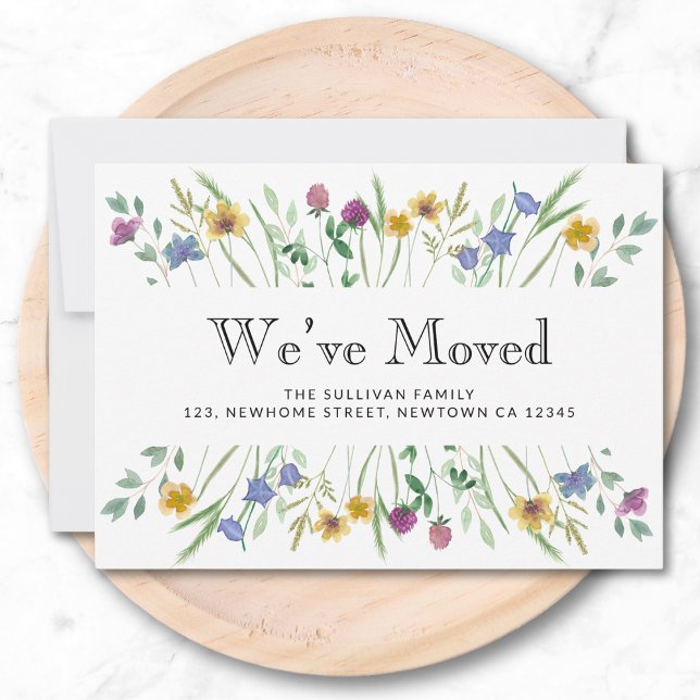 We've Moved Floral Moving Announcement (Creator Uploaded)