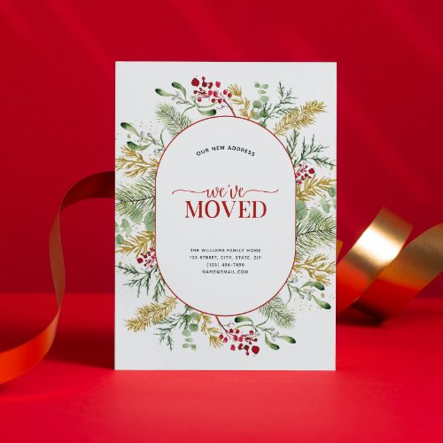 Weve Moved Gold Winter Moving Announcement