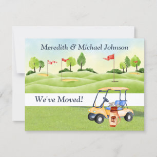 We've Moved Golf Cart Greens Budget Move Announcement