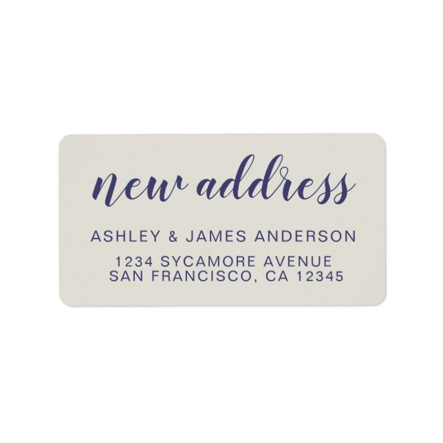 We've Moved Gray New Address Label (Front)