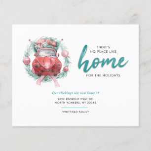 We've Moved Holiday Moving Announcement Postcard