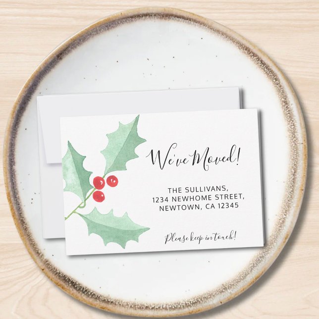 We've Moved Holly Moving Announcement Mini Card (Creator Uploaded)