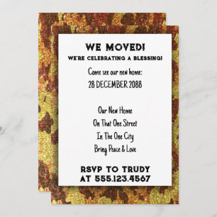We've Moved Home Blessing New House Warming Party  Invitation