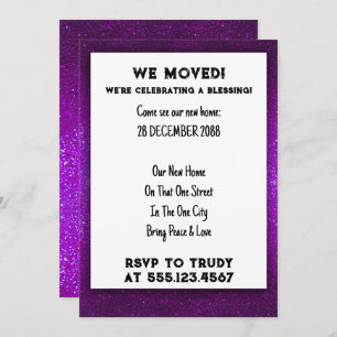We've Moved Home Blessing New House Warming Party  Invitation