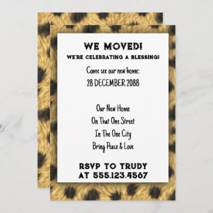 We've Moved Home Blessing New House Warming Party Invitation