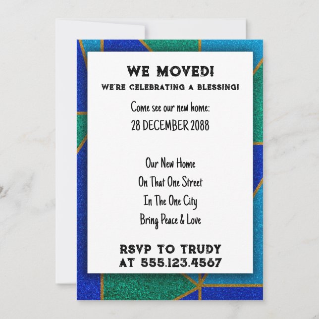 We've Moved Home Blessing New House Warming Party  Invitation (Front)