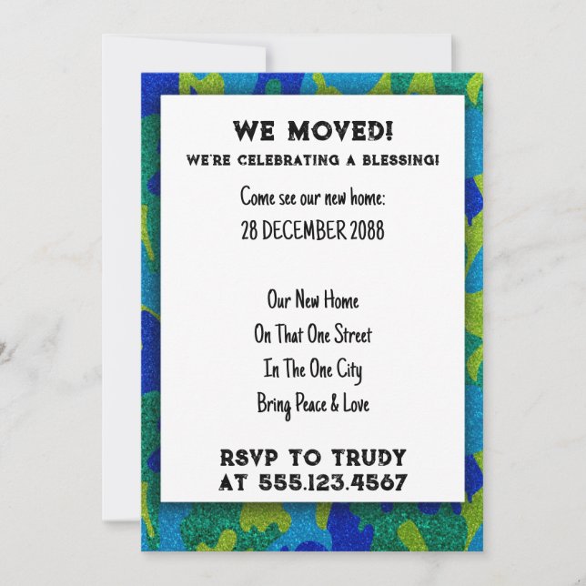 We've Moved Home Blessing New House Warming Party  Invitation (Front)
