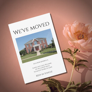 We've Moved House Photo Simple Moving Announcement
