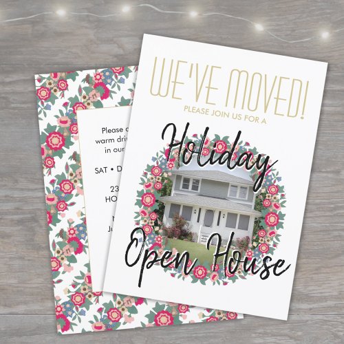 Weve Moved Housewarming Party Holiday Invitation