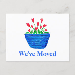 We've Moved Housewarming Plant Moving Announcement Postcard
