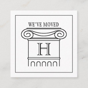 We've Moved Insert Modern Ionic Column New Address