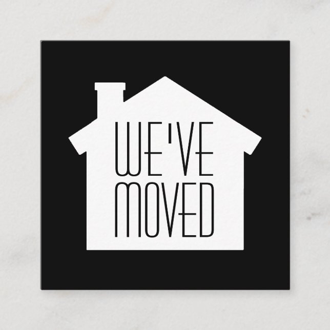 We've Moved Insert Simple Modern Home New Address (Front)