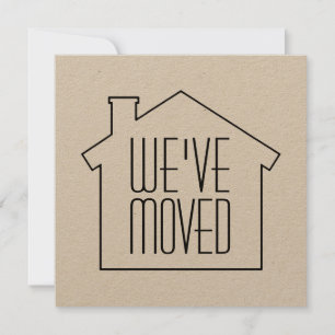 We've Moved Kraft Modern New Address Change Moving Announcement