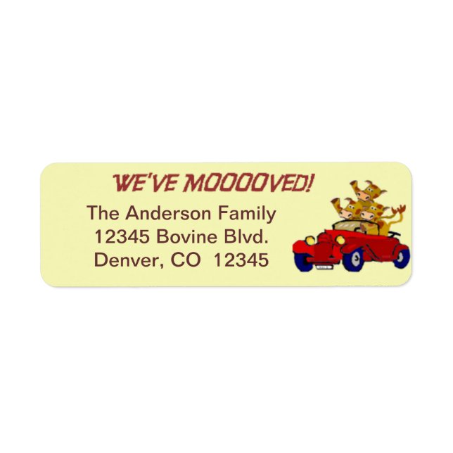 We've moved label (Front)