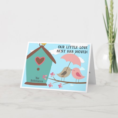 Weve Moved  Love Nest  Announcement Card