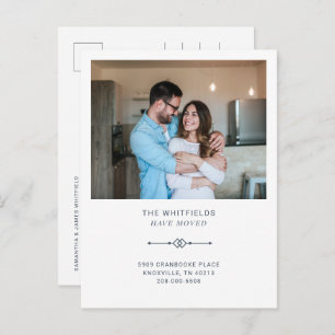 We've Moved Modern Photo Moving Announcement Postcard