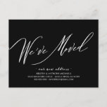We&#39;ve Moved Modern Script Moving Announcement at Zazzle
