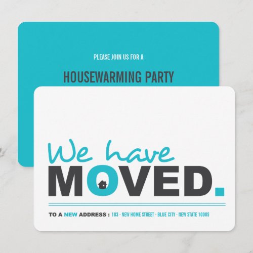 We've Moved Moving Announcement Housewarming Party