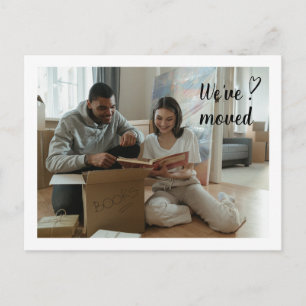 We've Moved Moving Announcement Photo 1a. Postcard