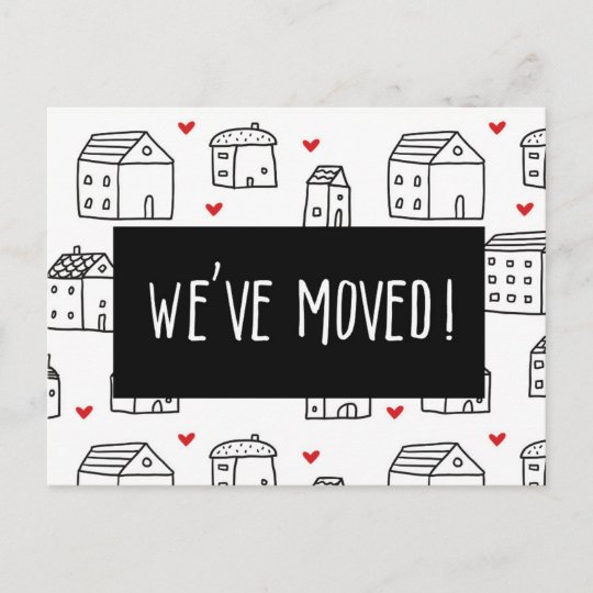 We've Moved Moving Announcement Postcard | Zazzle.com