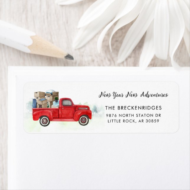 We've Moved Moving Announcement Return Address Label (Insitu)