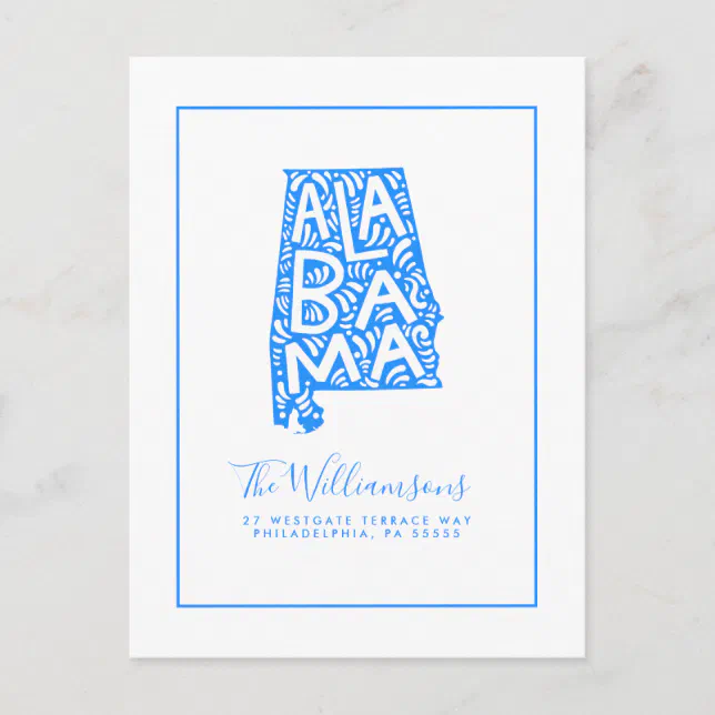 We've Moved New Address Alabama Postcard Zazzle