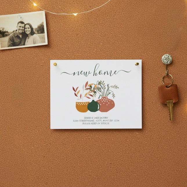 We've moved, new address announcement card (We've moved, new address announcement card.)