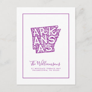 We've Moved New Address Arkansas Postcard