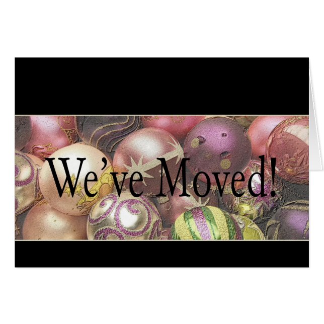 We've Moved - New Address Christmas Card (Front Horizontal)