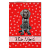 We've Moved - New Address Christmas German pointer (Front)