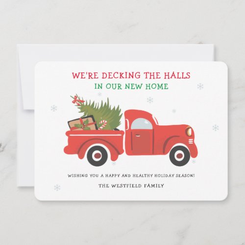 Weve Moved New Address Christmas Moving Holiday Card
