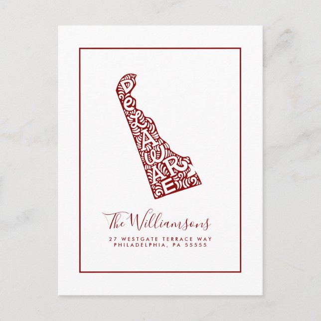 We've Moved | New Address | Delaware Postcard (Front)