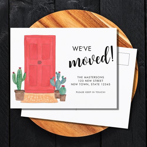 Weve Moved New Address Door Moving Announcement Postcard