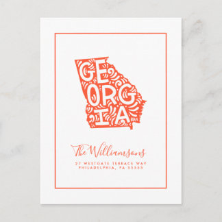 We've Moved | New Address | Georgia Postcard