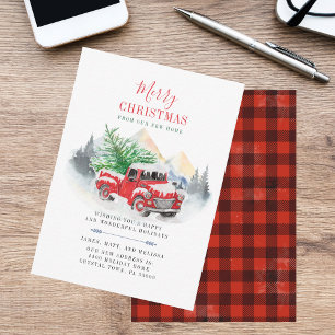 We've Moved New Address Holiday Christmas Note Card
