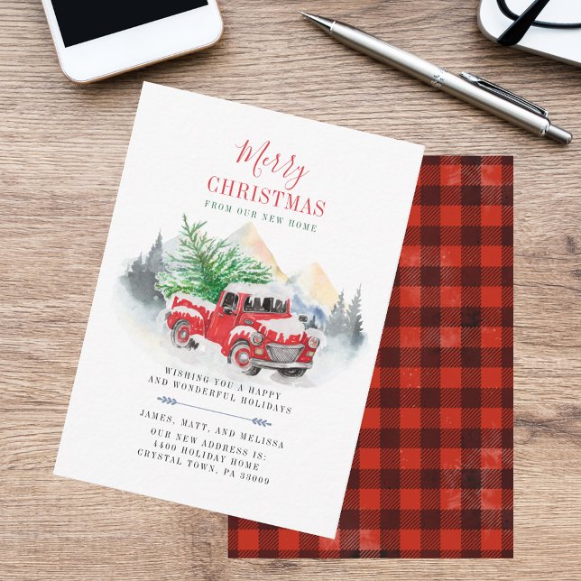 We've Moved New Address Holiday Christmas Note Card (We've Moved New Address Holiday Christmas Note Card)