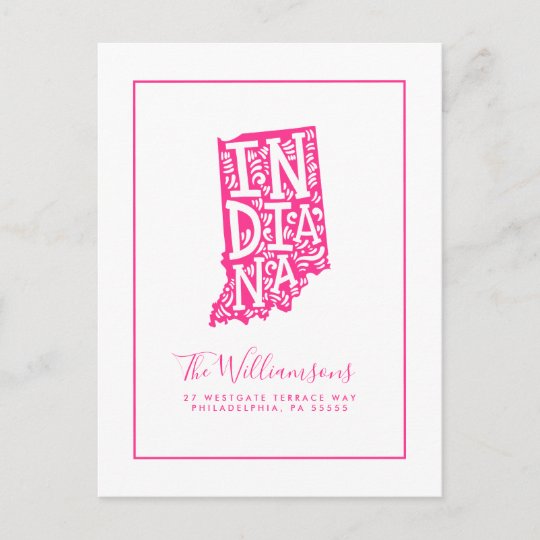 We've Moved New Address Indiana Postcard